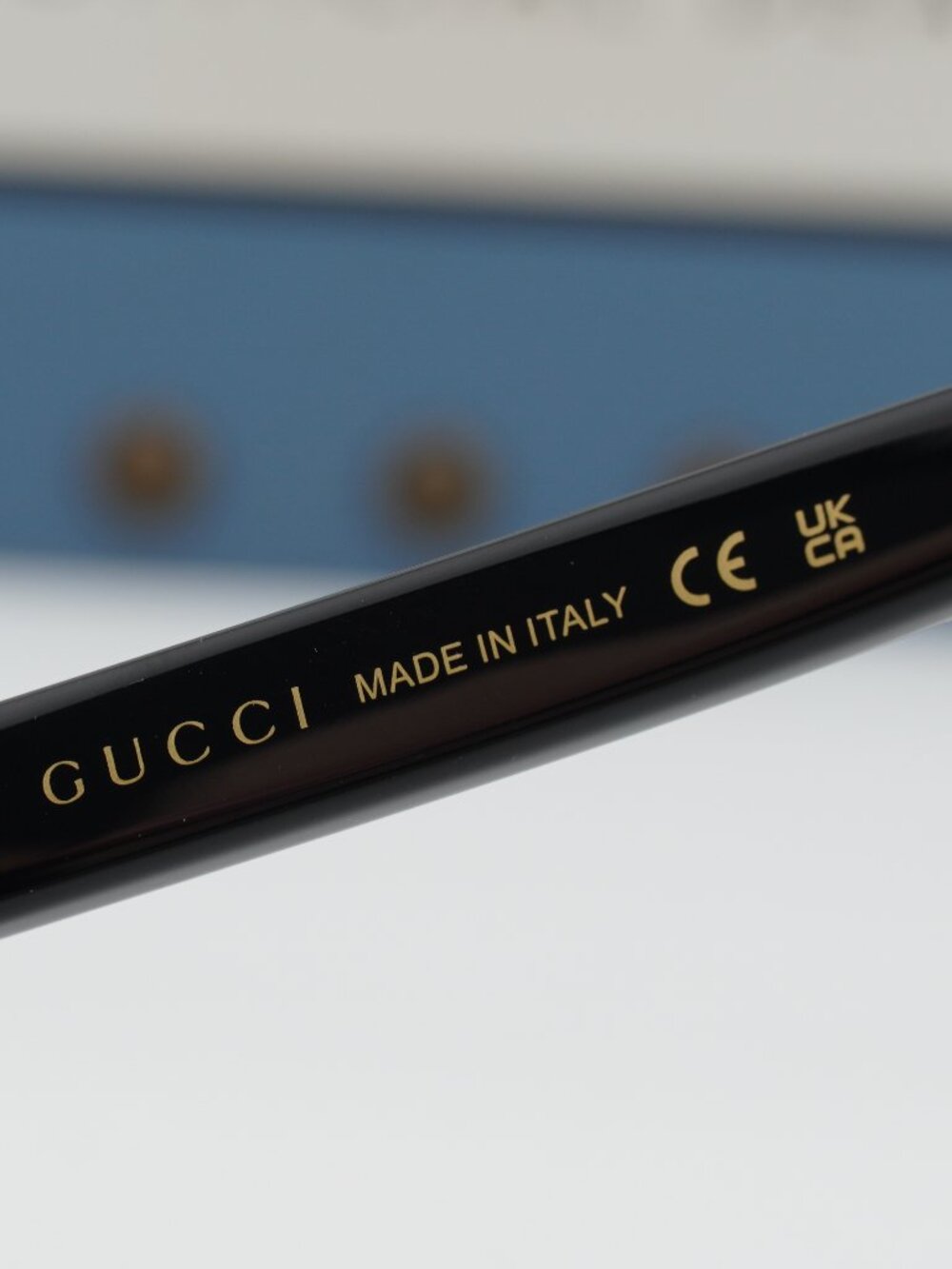 Gucci GG2106S 001 Men Square Sunglasses - Black / Grey - Picture 5 of 11